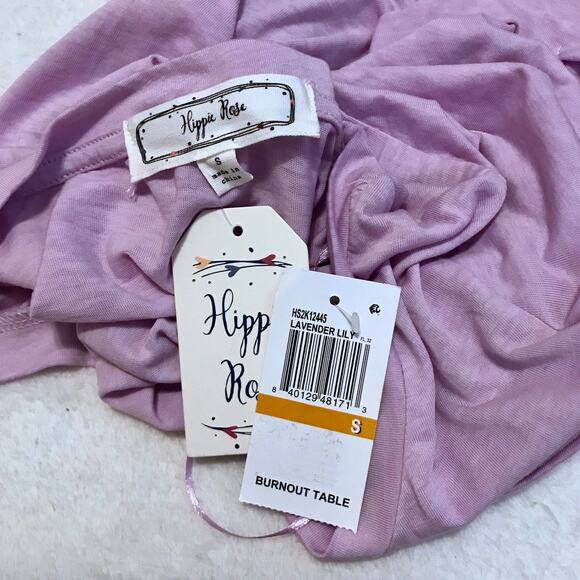 Hippie Rose NWT Lavender Short Sleeves Shirt Juniors S - Picture 7 of 9